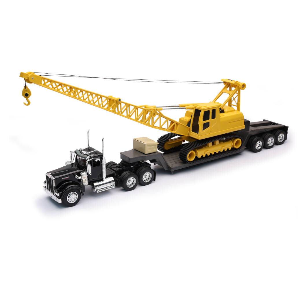Kenworth W900 Lowboy con Grua