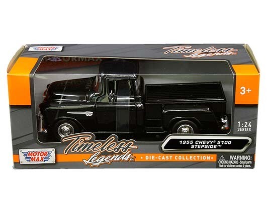 1955 Chevrolet 5100 Stepside Negro