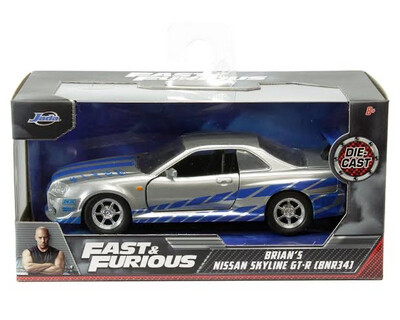 1/32 2002 Brian's Nissan Skyline R34 F&amp;F 2