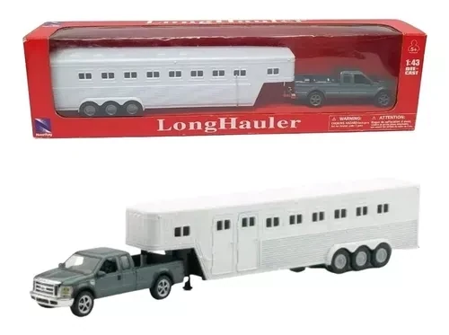 1/43 Silverado con remolque de caballos