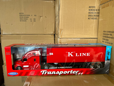 Freightliner Cascadia Rojo K-Line Freightliner Cascadia Rojo K-Line