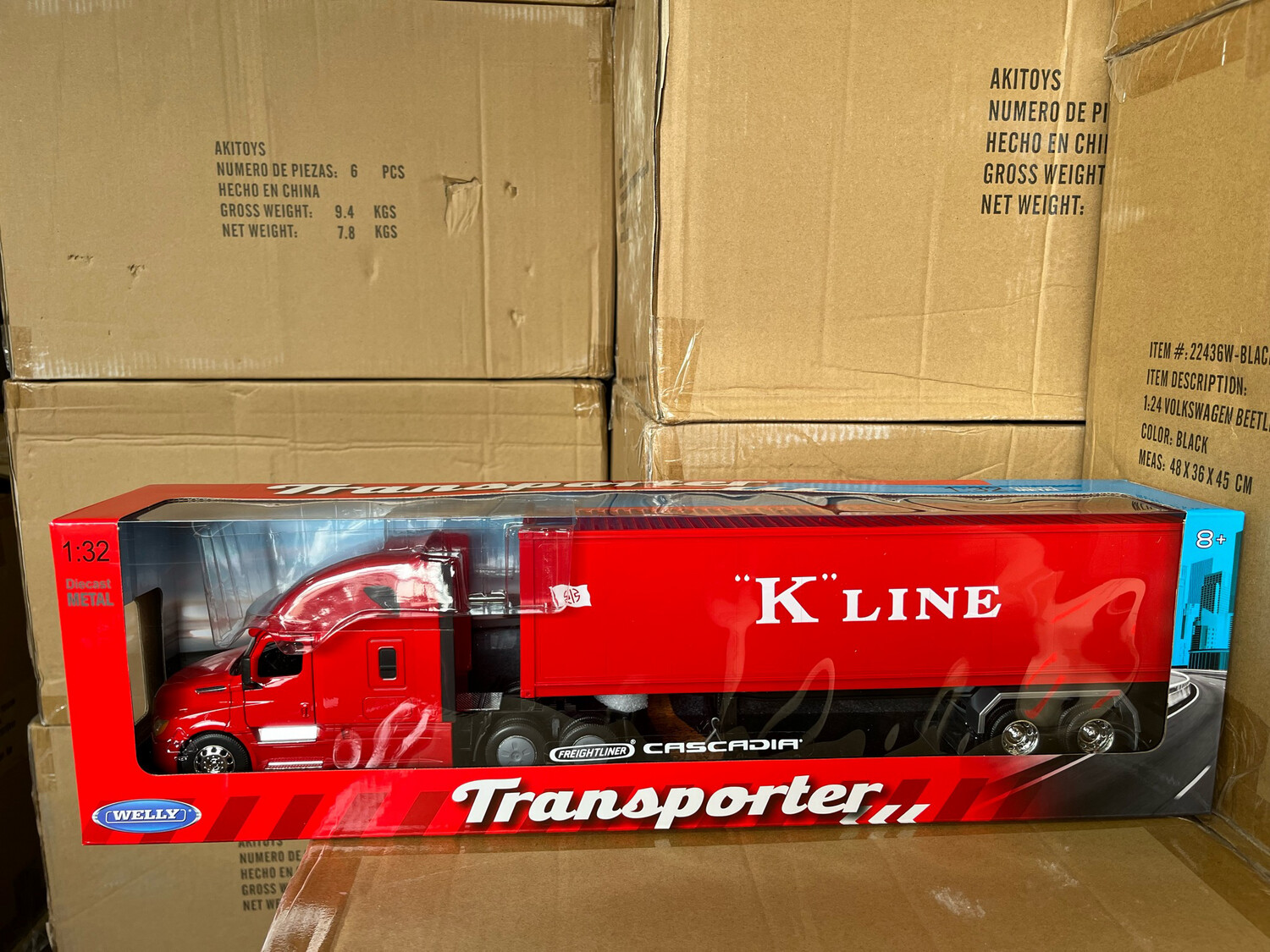 Freightliner Cascadia Rojo K-Line