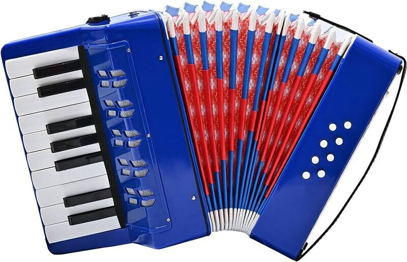 ACORDEON 17 Teclas Azul