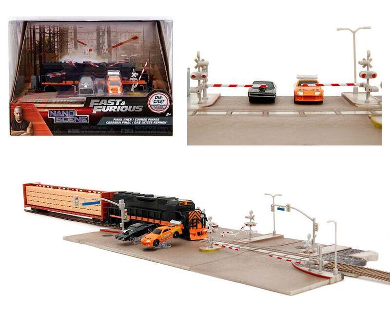 Diorama Tren Carrera Final Rápidos y Furiosos