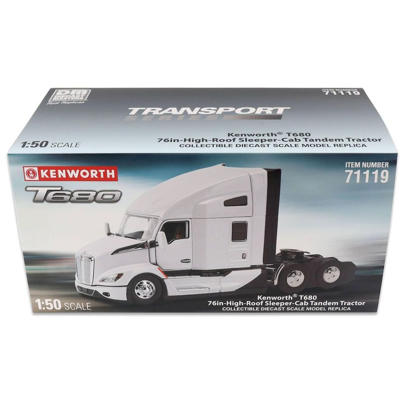 1:50 Kenworth T680 Blanco Perla