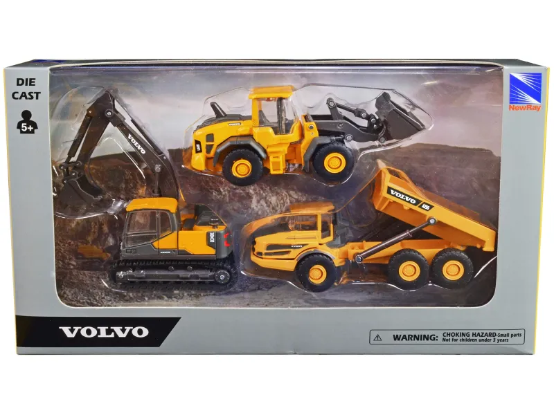 Set Maquinaria Volvo 3pzs