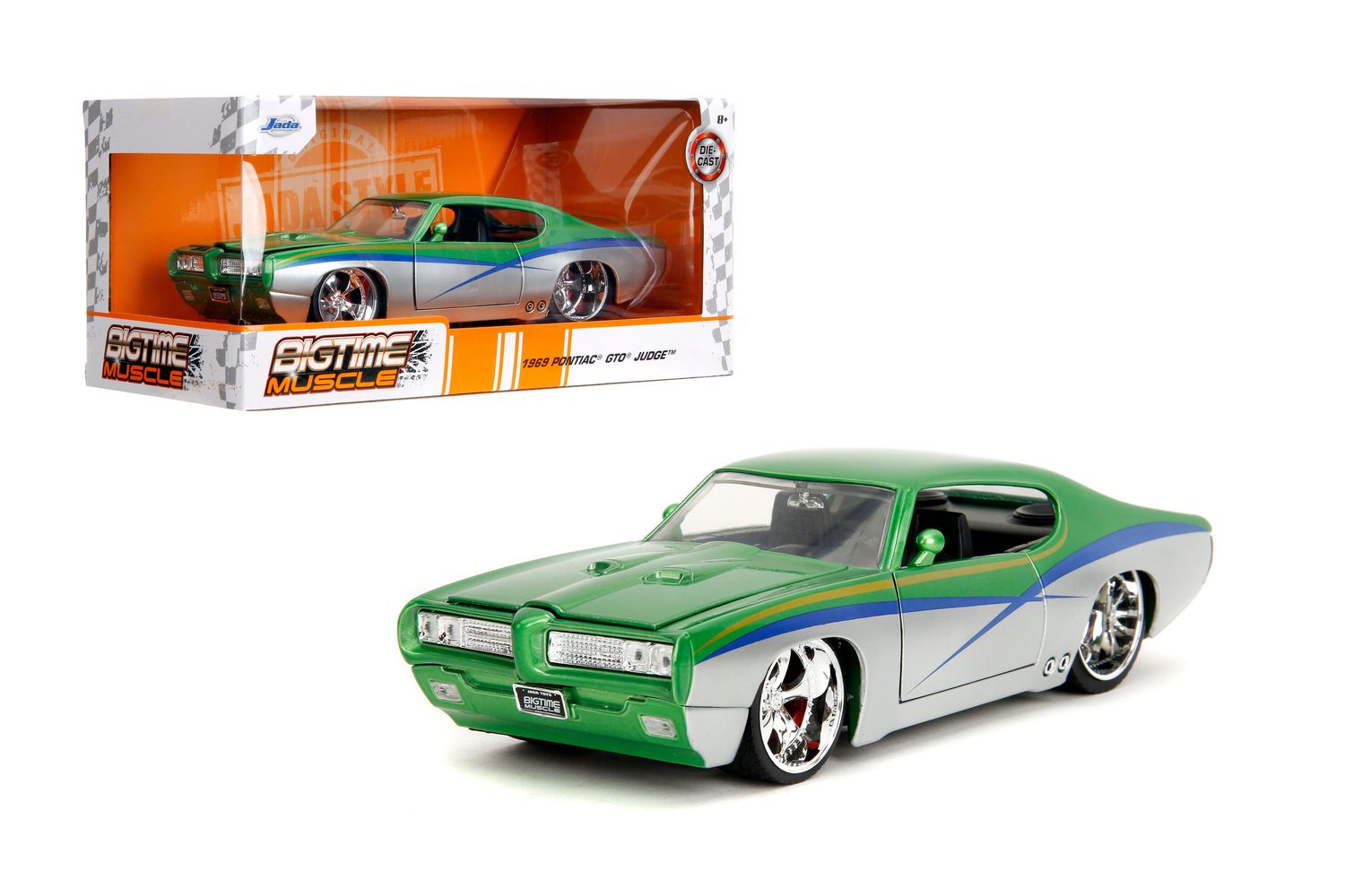 1969 Pontiac GTO Verde/ Plata
