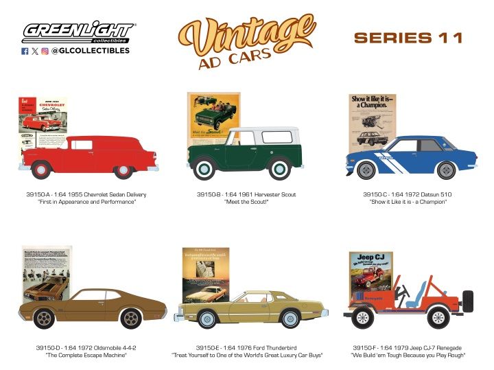Serie Vintage Ad Cars 11 Serie Vintage Ad Cars 11