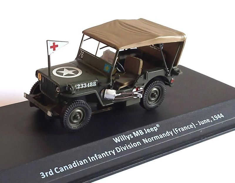 1944 Willy's MB Jeep 3ra Infanteria Canadiense
