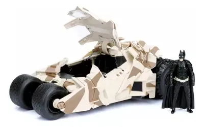 2008 The Dark Knight Batimovil Camo c/ Batman Christian Bale