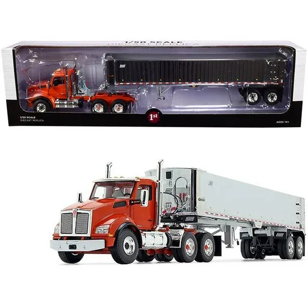 Kenworth T880 Gondola Volteo Genesis Naranja