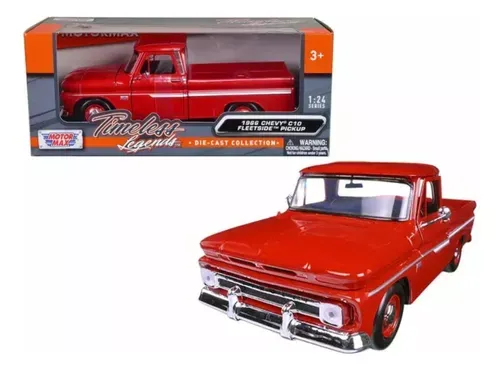 1966 GMC C1000 Fenderside Rojo