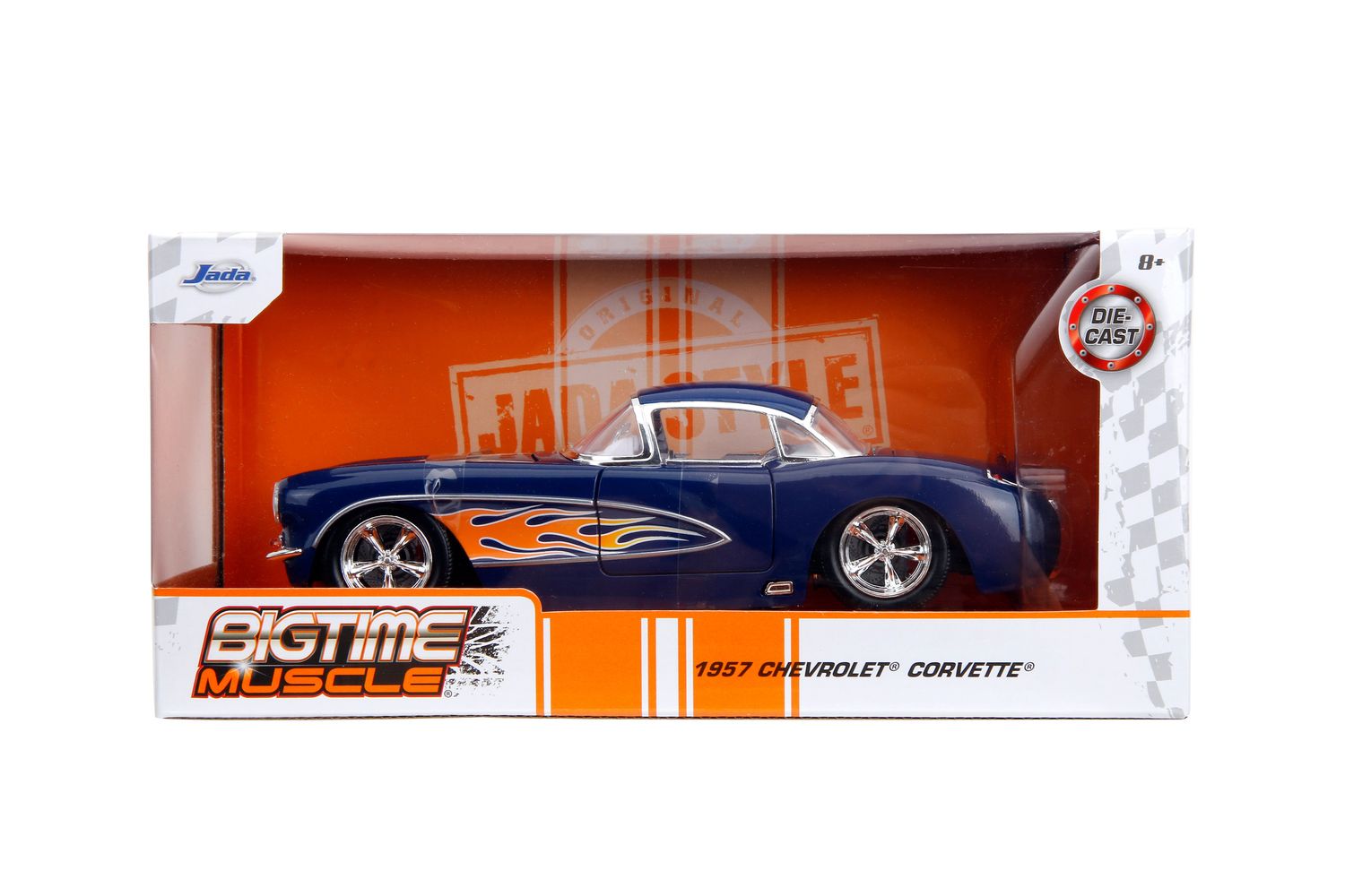 1957 Chevy Corvette Azul Flamas