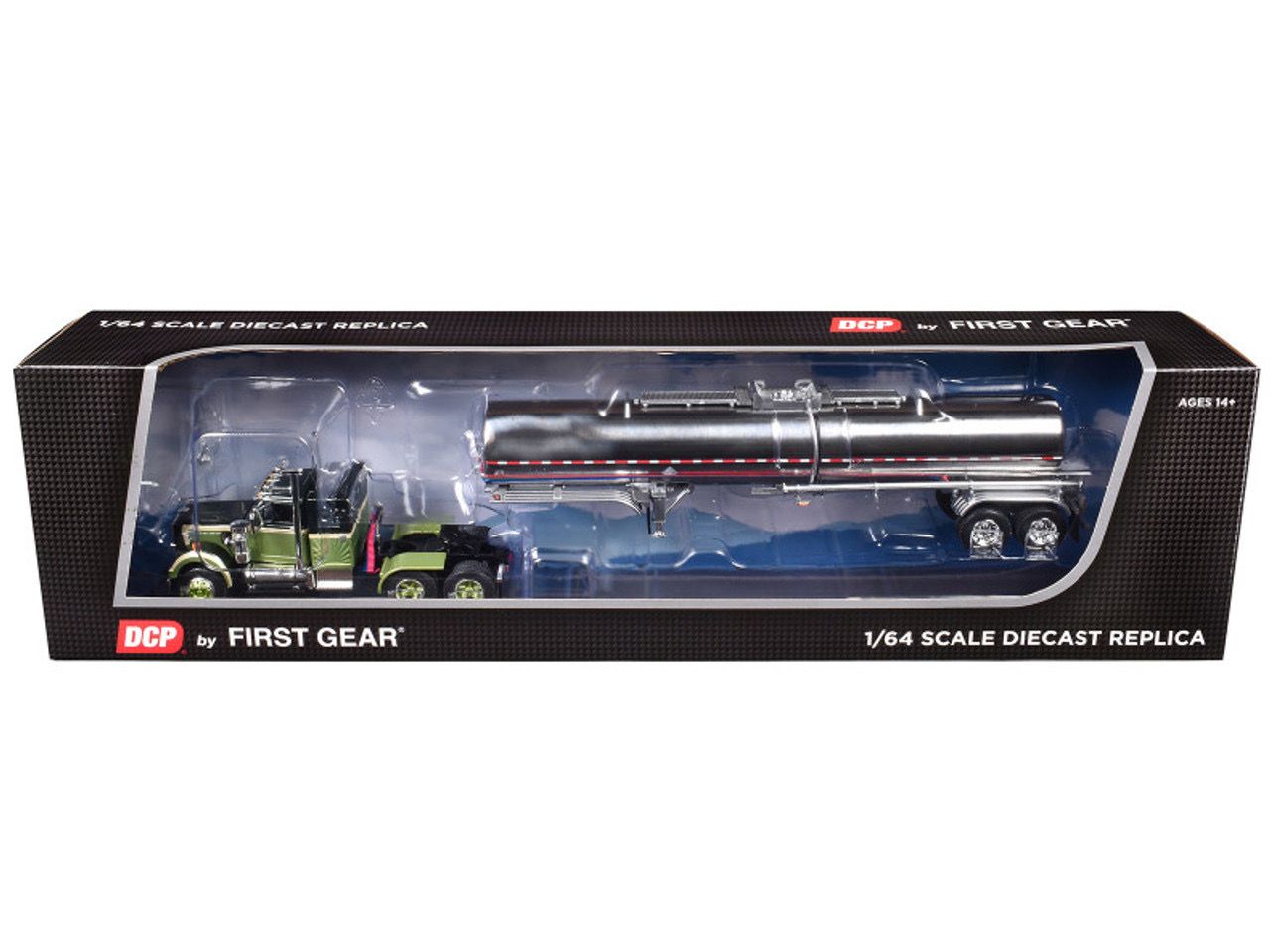 White Western Star 4900 Cab Retro 36&quot; c/ Tanque Quimico Brenner Verde