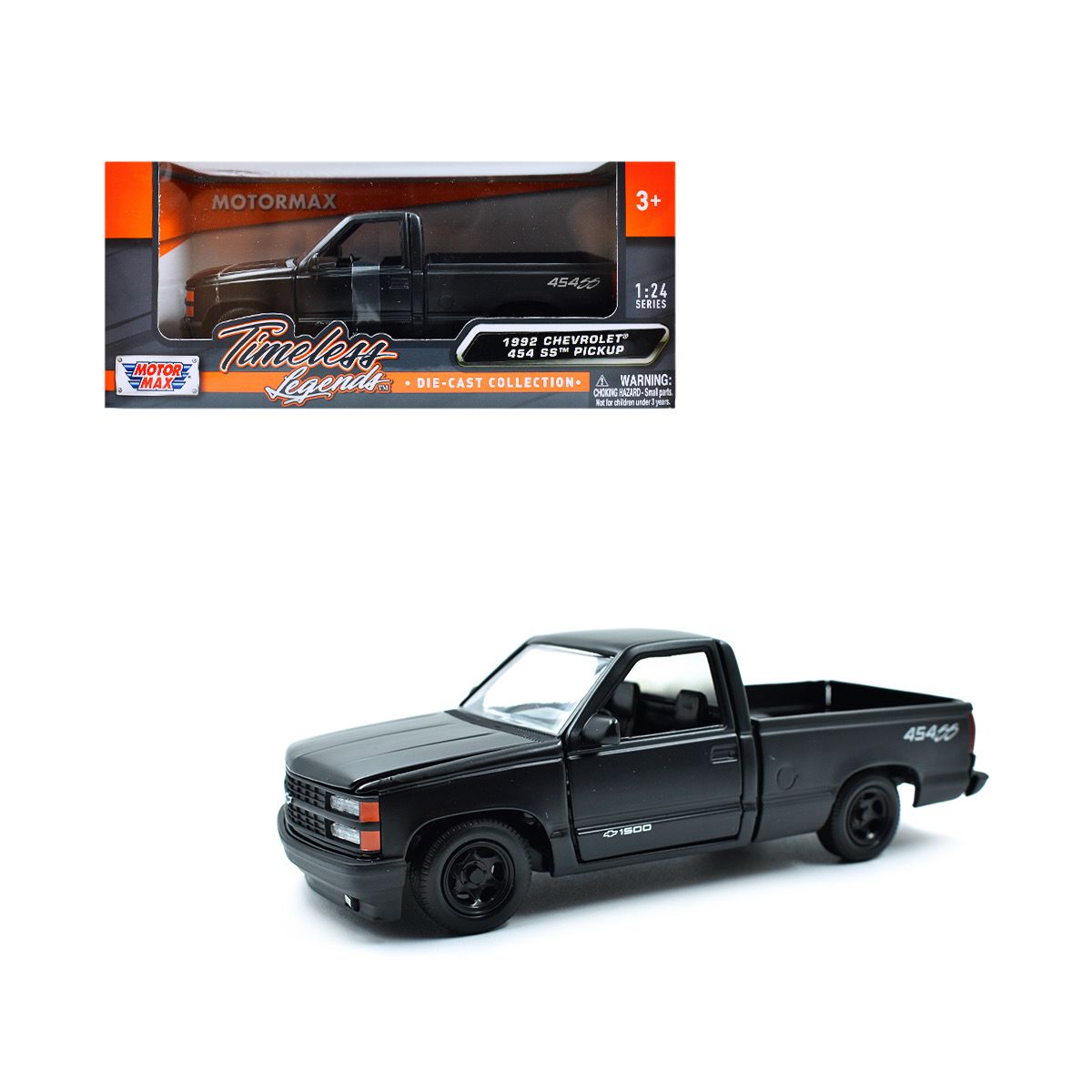 1992 Chevrolet 454 SS Pick up Negro Matte