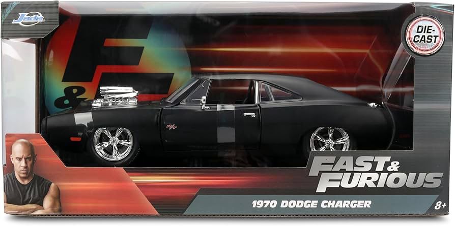 1970 Dom&#39;s Dodge Charger Matte Negro F&amp;F 4