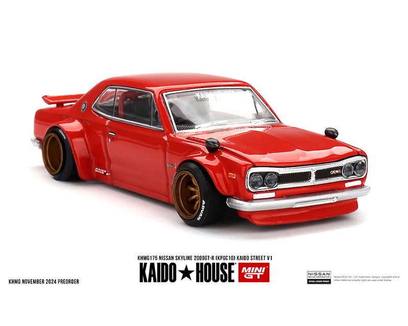 Nissan Skyline 2000GT-R (KPGC10) Kaido Street V1- Red