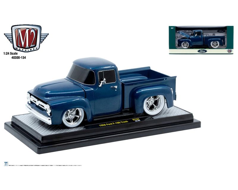 1956 Ford F-100 Pickup Truck Azul 1956 Ford F-100 Pickup Truck Azul