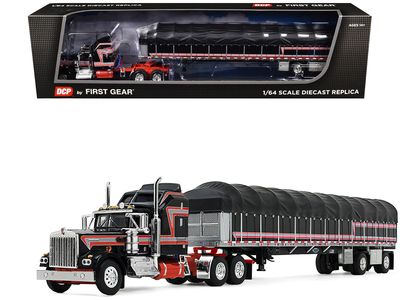 Kenworth W900A with Aerodyne Sleeper and 53' Wilson Roadbrute Flatbed Trailer