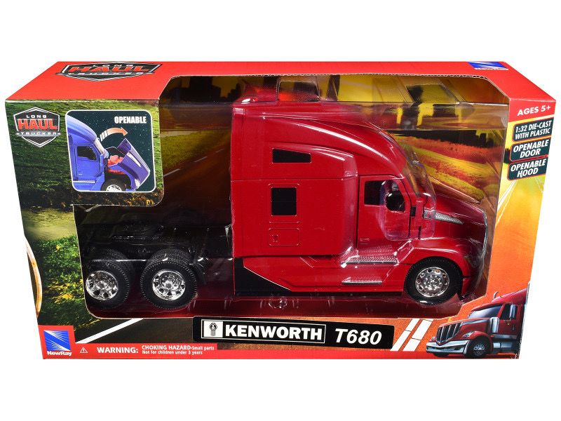 Kenworth T680 Cabina Rojo