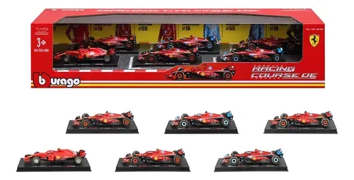 Set 6 Carros Carreras Ferrari Formula 1