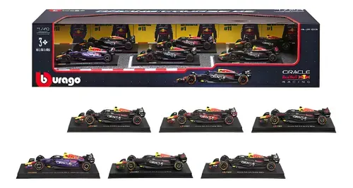 Set 6 Carros Carreras Red Bull Formula 1