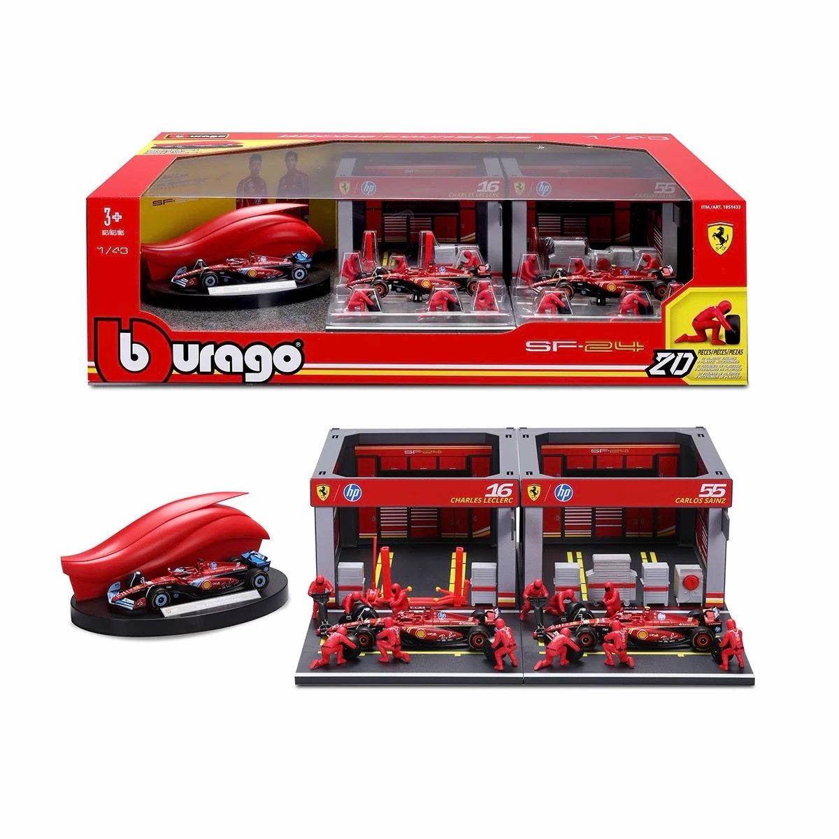 Set equipo de carreras Ferrari