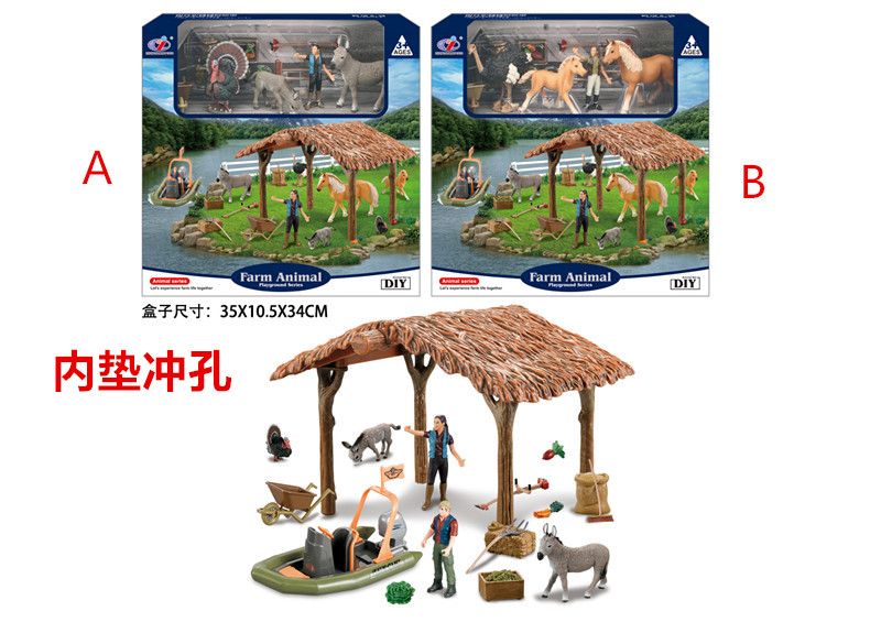 Model Series Granja con Burros y caballos