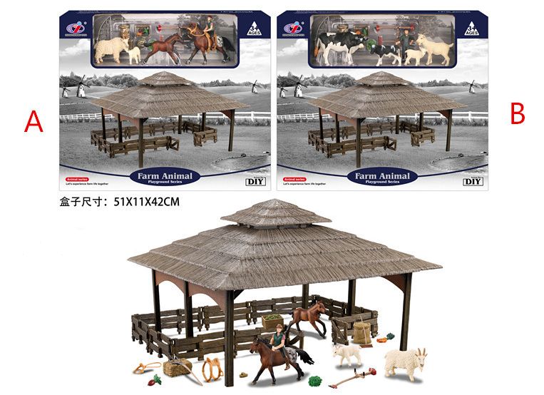 Model Series Granja con Vacas y Caballos