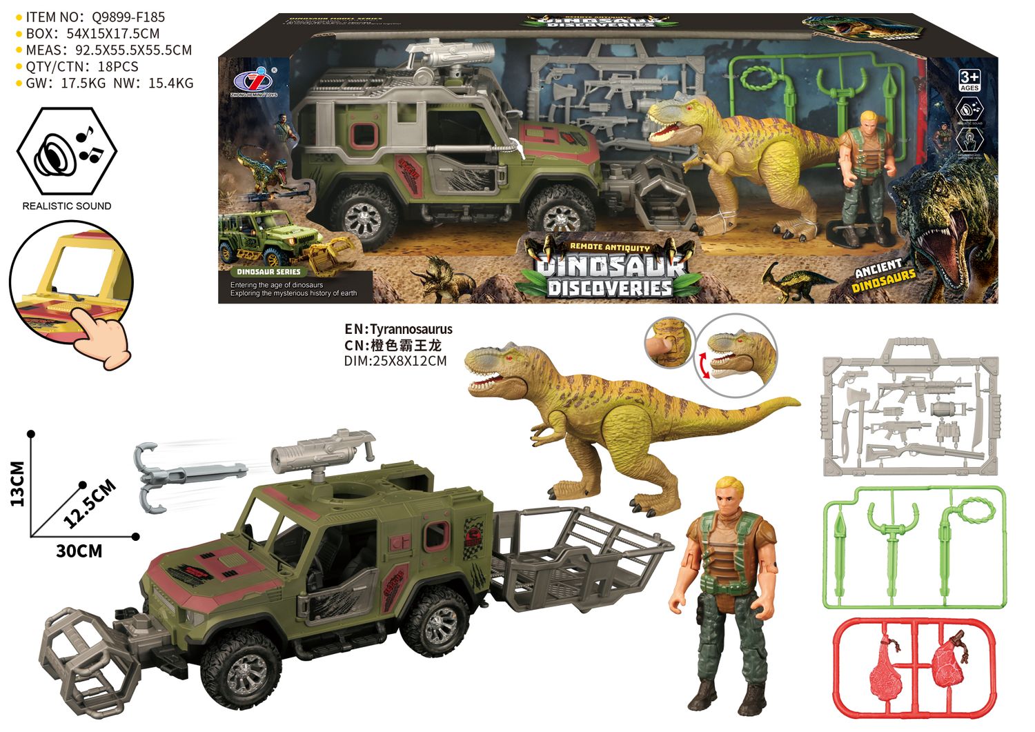 Model Series todo terreno con Dinosaurio