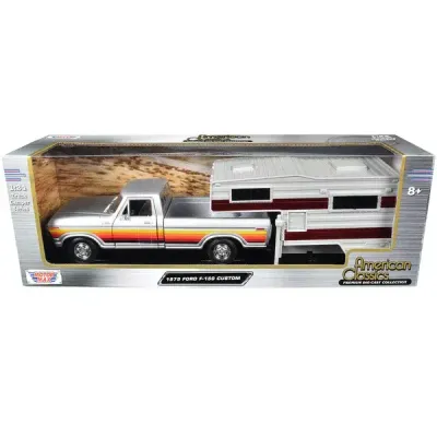 1979 Ford F-150 Custom Pick up Plata c/ Camper