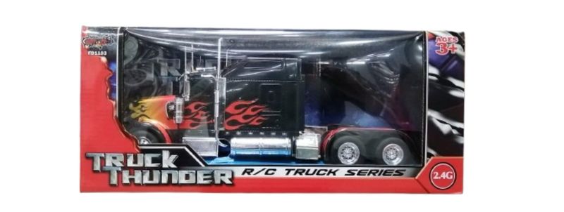 Tráiler Cabina Negro a Control Remoto