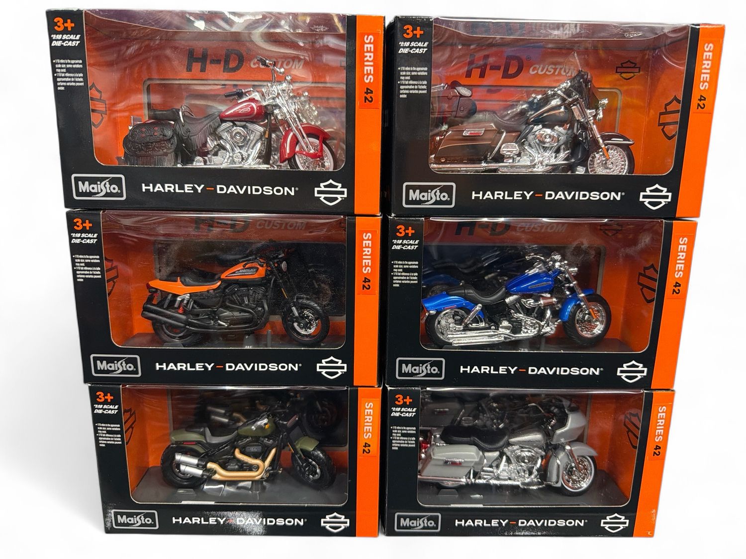 Set Motos Harley Davidson 1:18 Serie 42