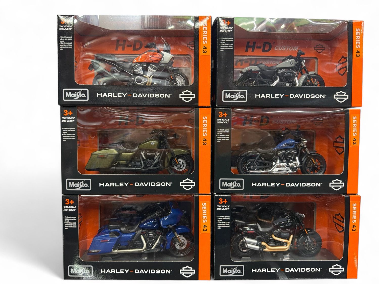 Set Motos Harley Davidson 1:18 Serie 43