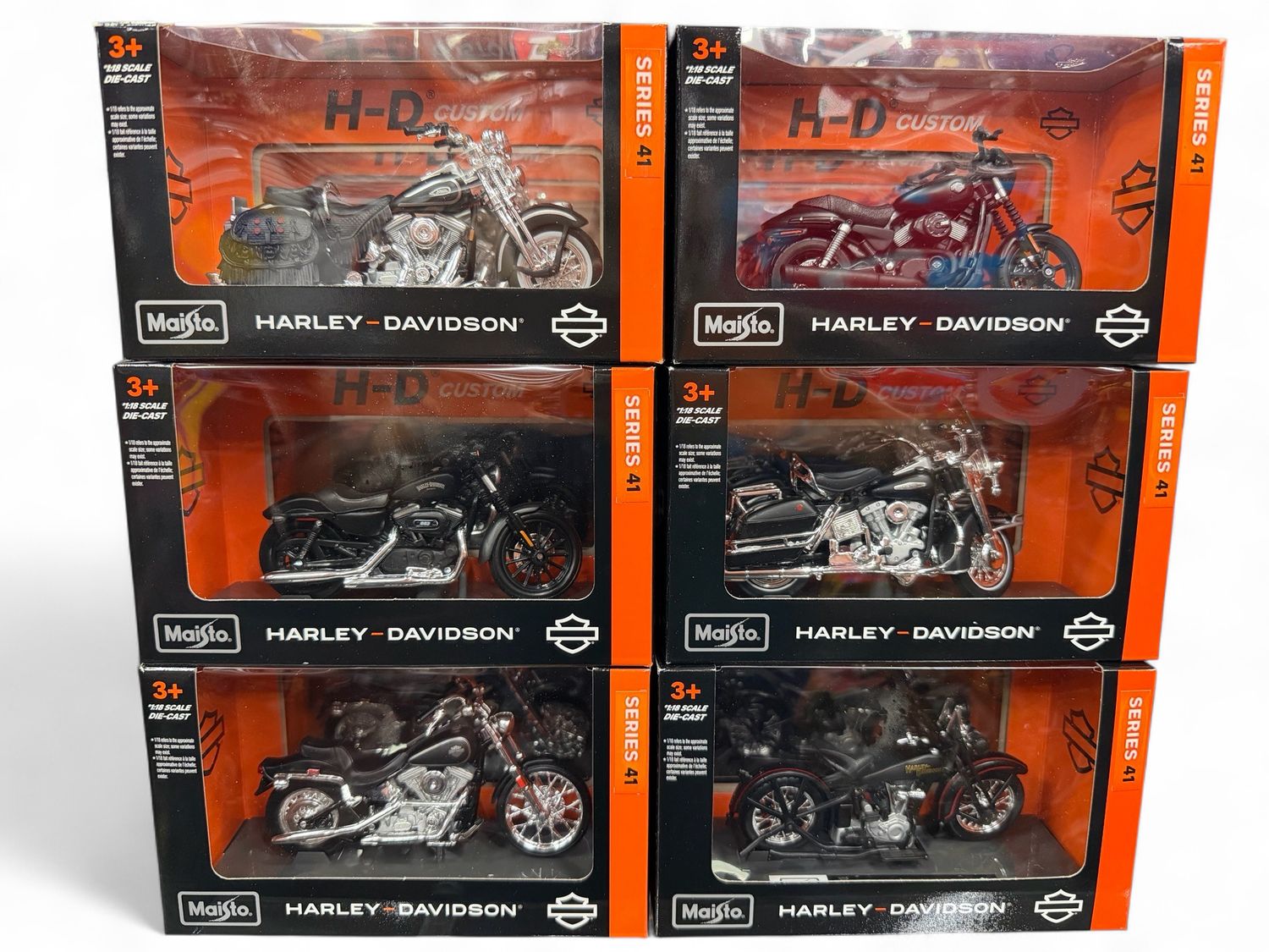 Set Motos Harley Davidson 1:18 Serie 41