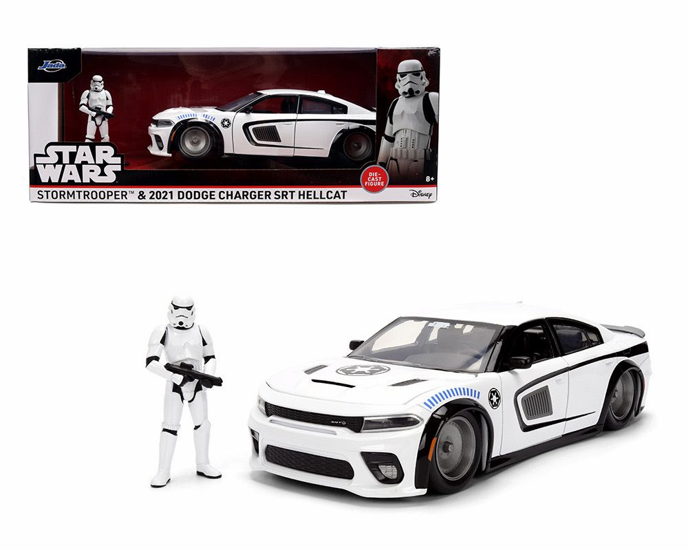 Star Wars Stormtrooper and 2021 Dodge Charger SRT Hellcat