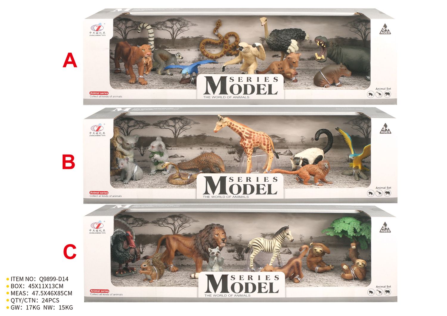 Model Series Animales de Zoologico, Reptiles