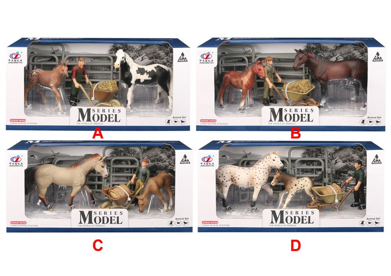 Model Series Caballos, Potrillos con Carreta