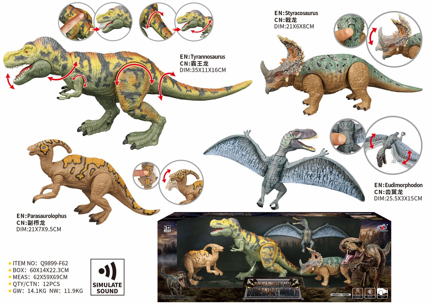 Model Series Dinosaurios