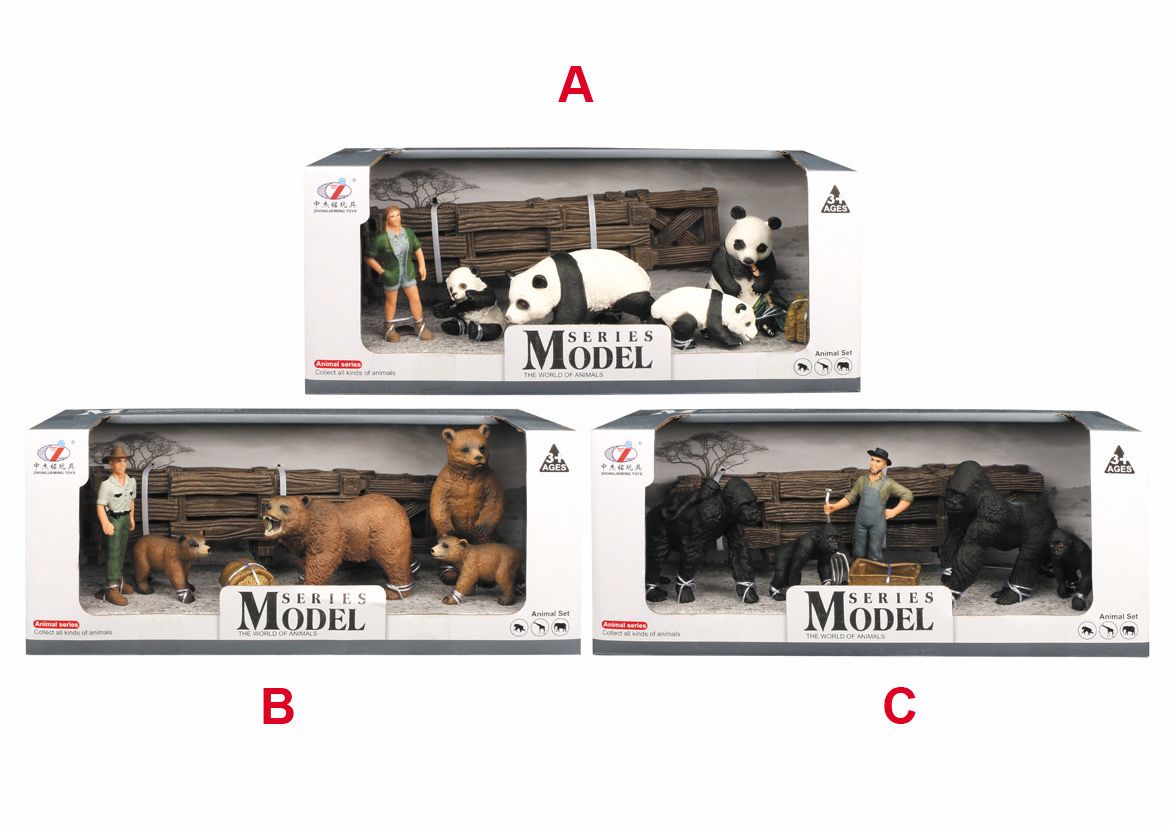 Model Series Panda, Gorilas , Osos