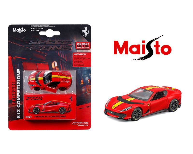 1/64 Ferrari 812 Competizione Rojo