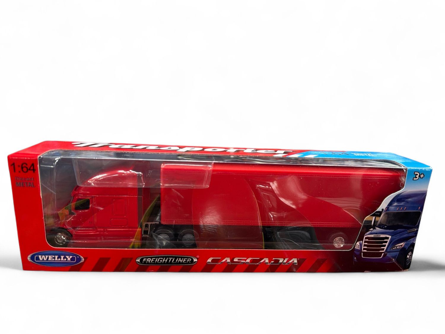 1/64 Freightliner Cascadia Caja Seca Rojo