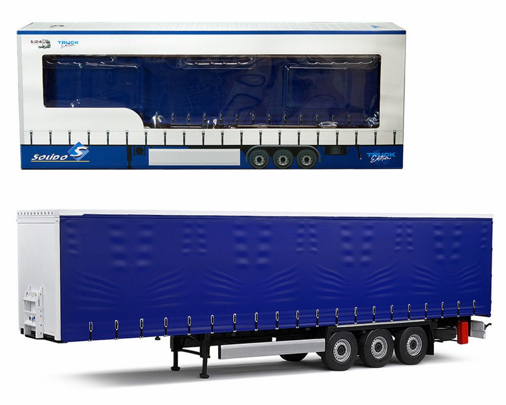 1:24 Tarpaulin Trailer Blue 1:24 Tarpaulin Trailer Blue