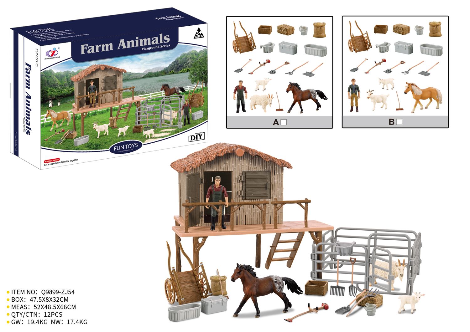 Model Series Granja Choza c/ Animales