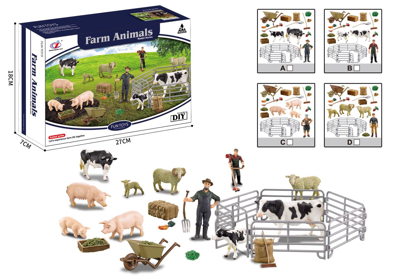 Model Series Cercado c/ Granjero y Animales