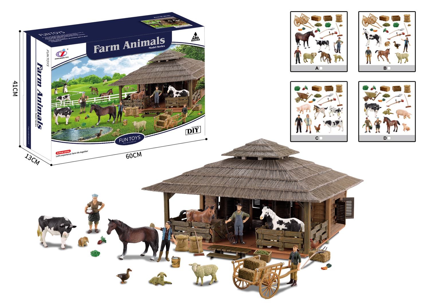 Model Series Granja Gran Choza c/ Caballos Model Series Granja Gran Choza c/ Caballos