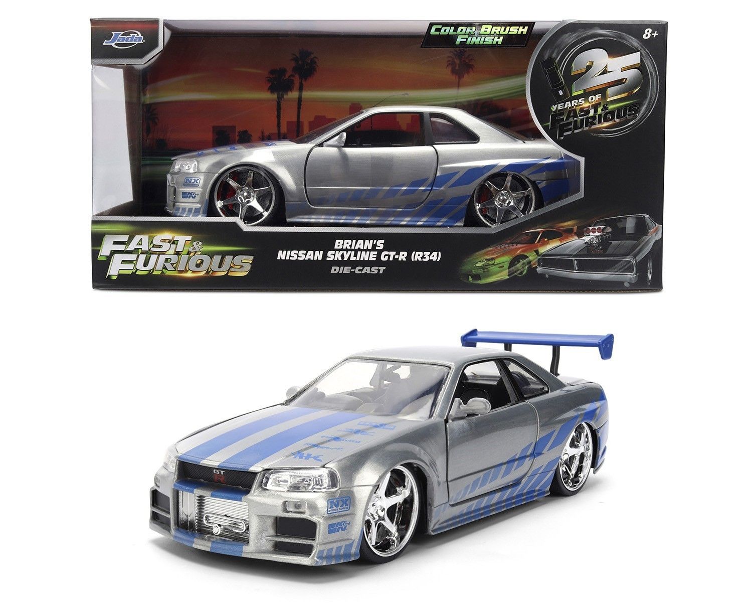 Brian's Nissan Skyline GT-R (R34) Metalico Pulido F&amp;F 25 Aniversario