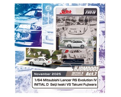 Initial D 30th Anniversary Mitsubishi Lancer RS Evolution IV - JDM64