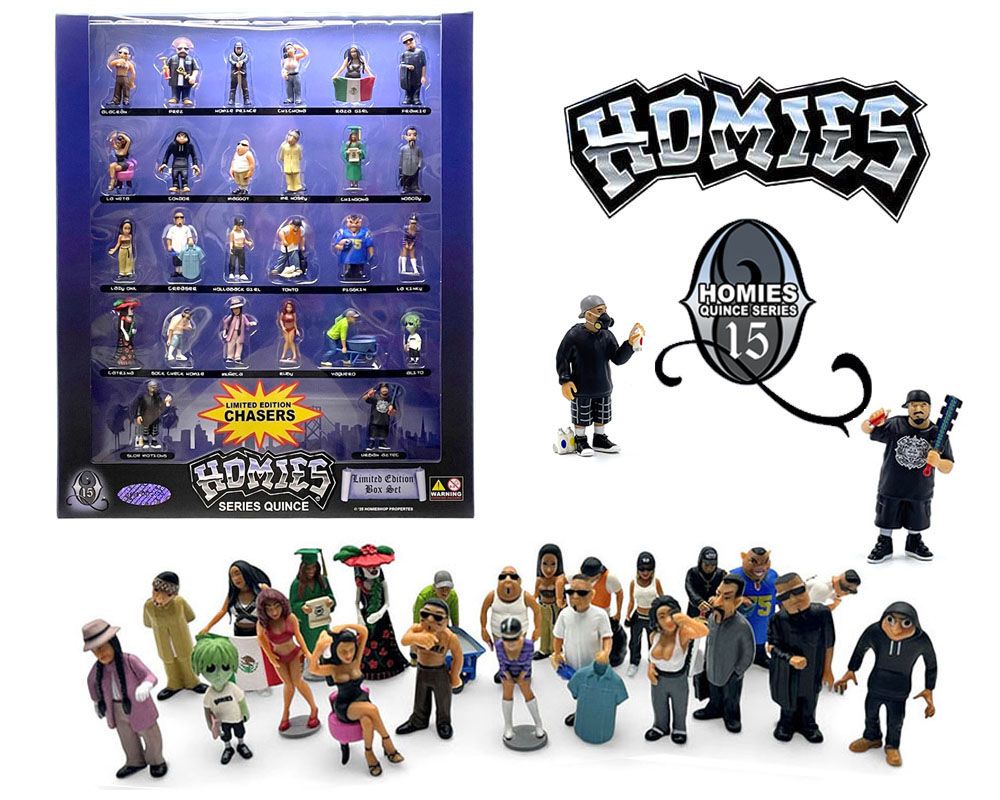 Homies Figures 1.75″ Series 15 -  26 Pcs Set con Chase