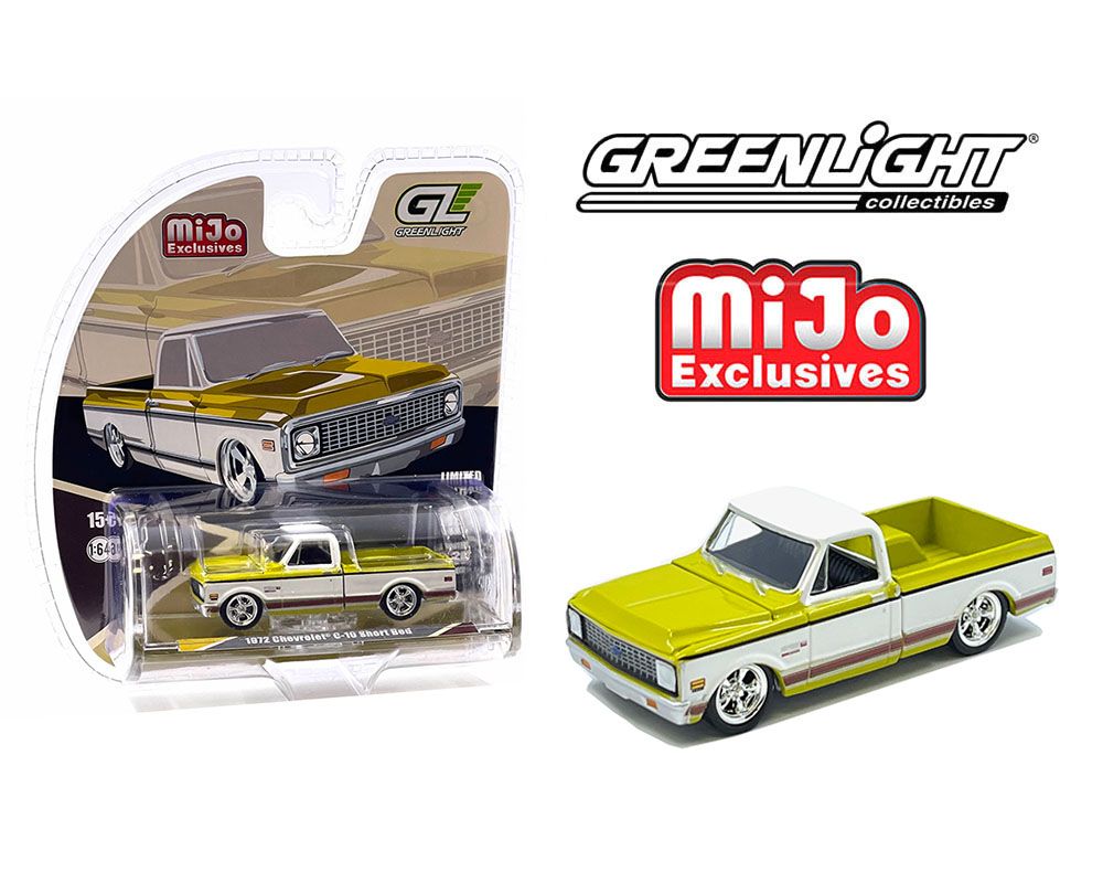1972 Chevrolet C-10 Caja Corta Custom Amarillo C/ Blanco